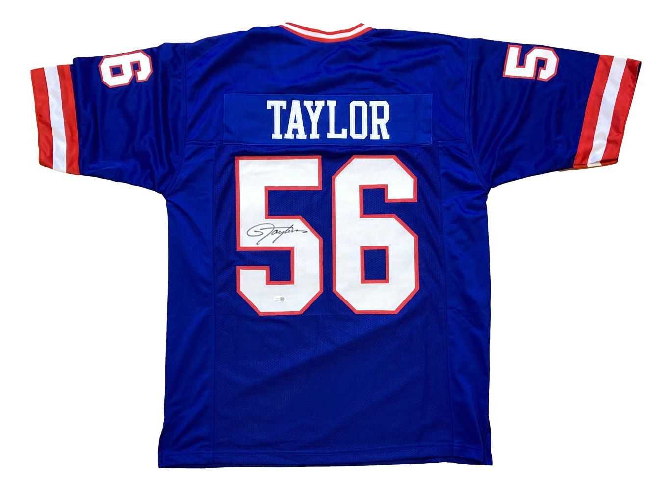 Lawrence Taylor New York Signed Blue Football Jersey JSA QR Hologram