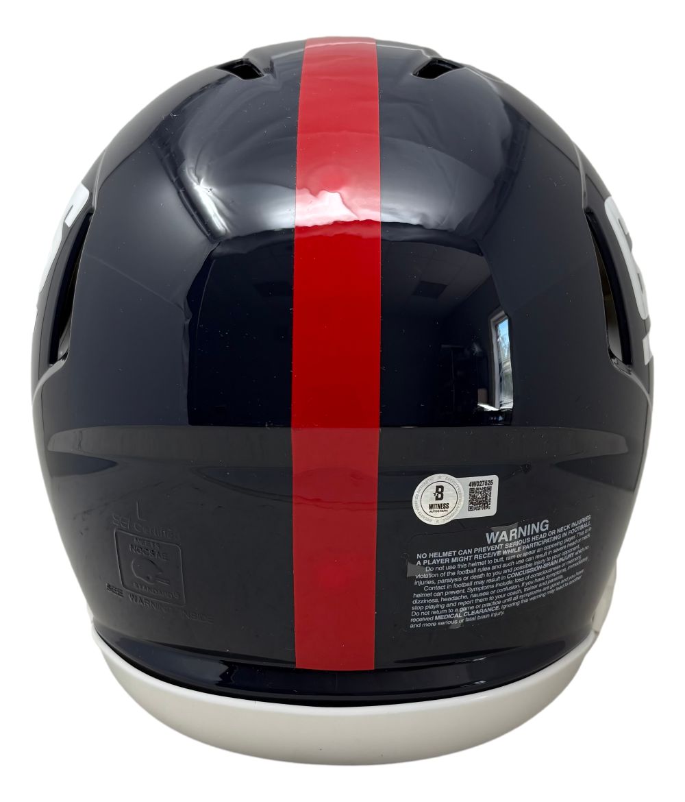 Lawrence Taylor Signed New York Giants FS T/B Speed Authentic Helmet BAD MF BAS