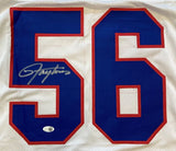 Lawrence Taylor New York Signed White Football Jersey JSA QR Hologram