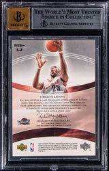 2004-05 SP Game Use Significance #LJ Lebron James Card 74/100 BAS Mint 9 Auto 10