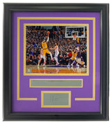 Lebron James Framed 8x10 Lakers Scoring Record Photo w/ Laser Engraved Signature - Sports Integrity