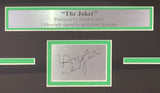 Heath Ledger Framed 13x19 Joker Lithograph Signed by Tony Santiago w/ Laser Auto
