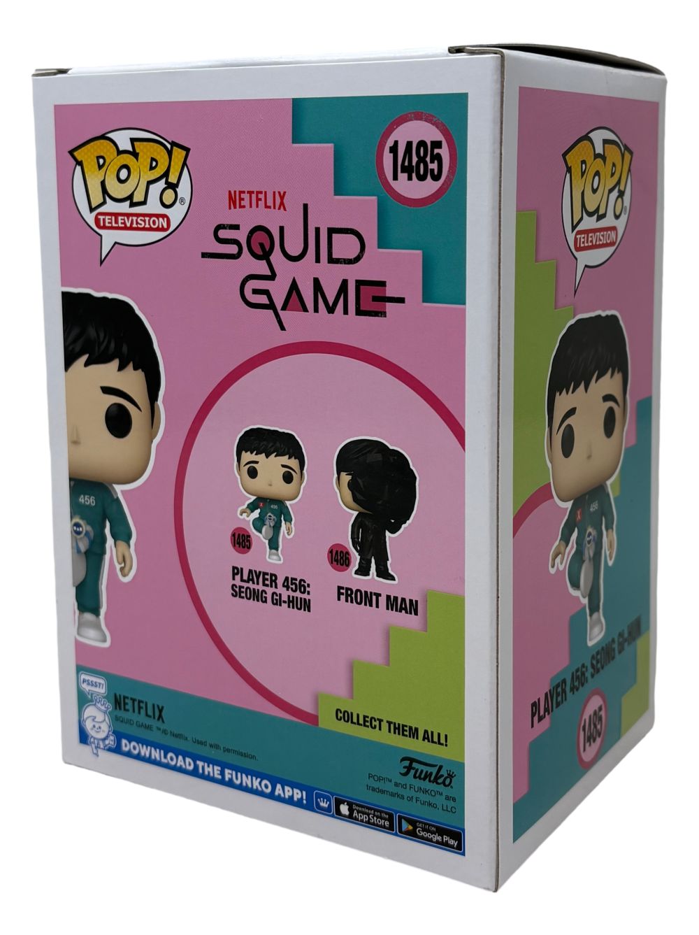Lee Jung-Jae Signed Squid Game Player 456 Funko Pop #1485 BAS