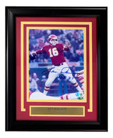 Len Dawson Signed Framed 8x10 Kansas City Chiefs Photo HOF 87 BAS