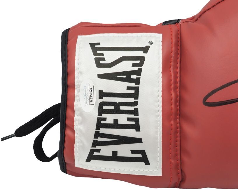 Sugar Ray Leonard Thomas Hearns Signed Red Everlast Right Hand Boxing Glove JSA