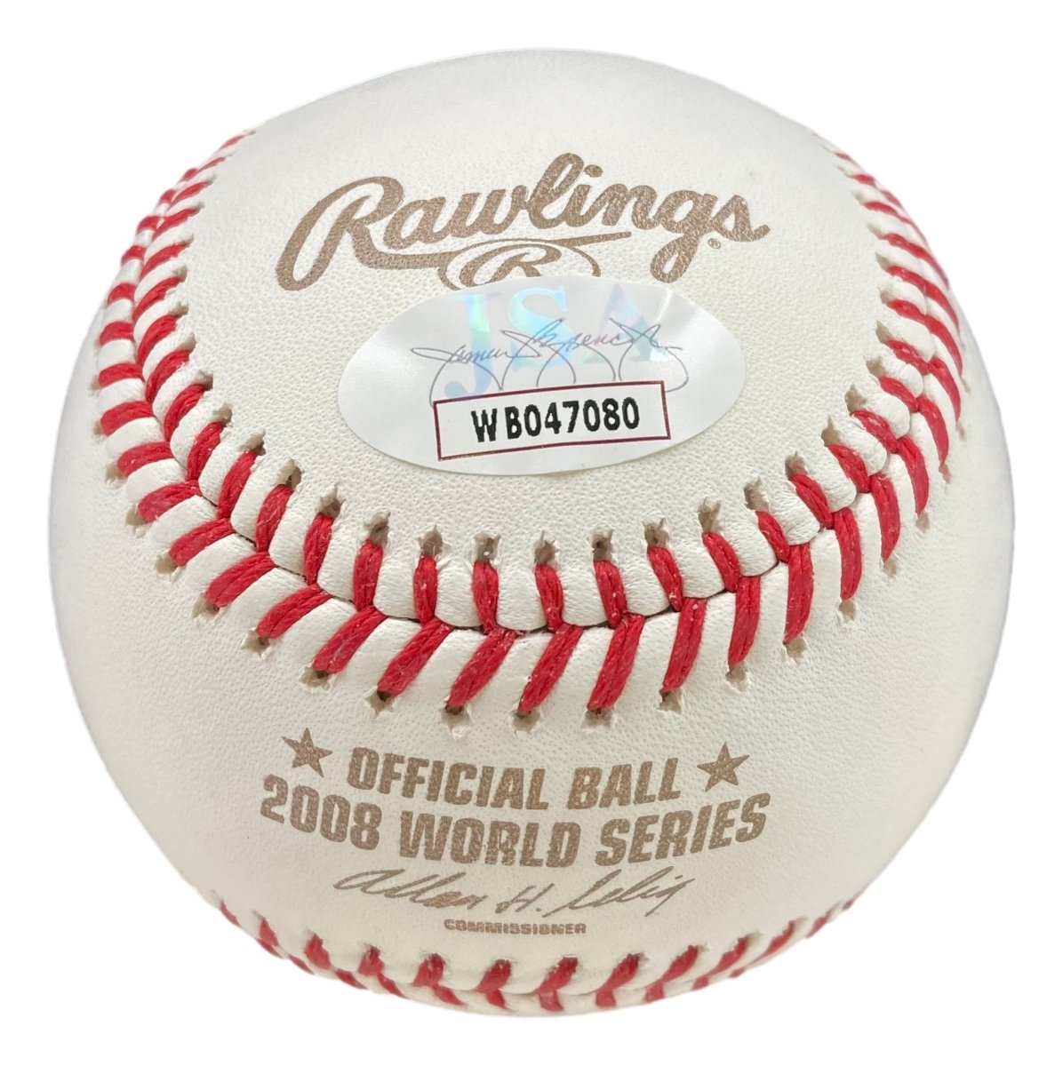 Brad Lidge Carlos Ruiz Signed Phillies 2008 World Series Baseball JSA ITP - Sports Integrity