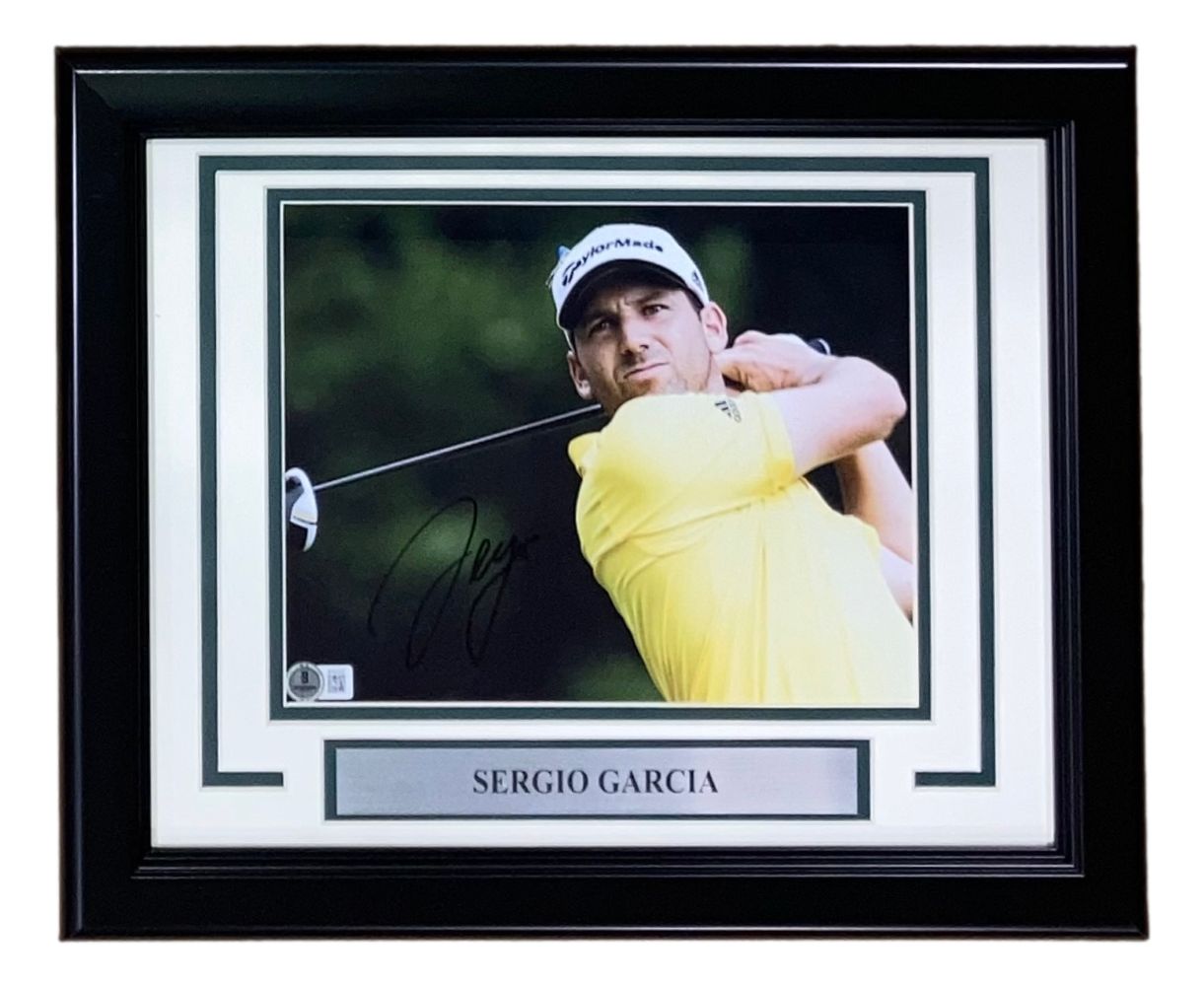 Sergio Garcia Signed Framed 8x10 PGA LIV Golf Photo BAS