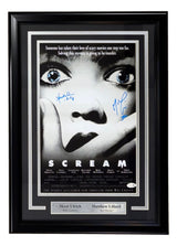 Matthew Lillard Skeet Ulrich Signed Framed 11x17 Scream Photo JSA QR