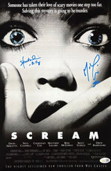Matthew Lillard Skeet Ulrich Signed 11x17 Scream Photo JSA QR