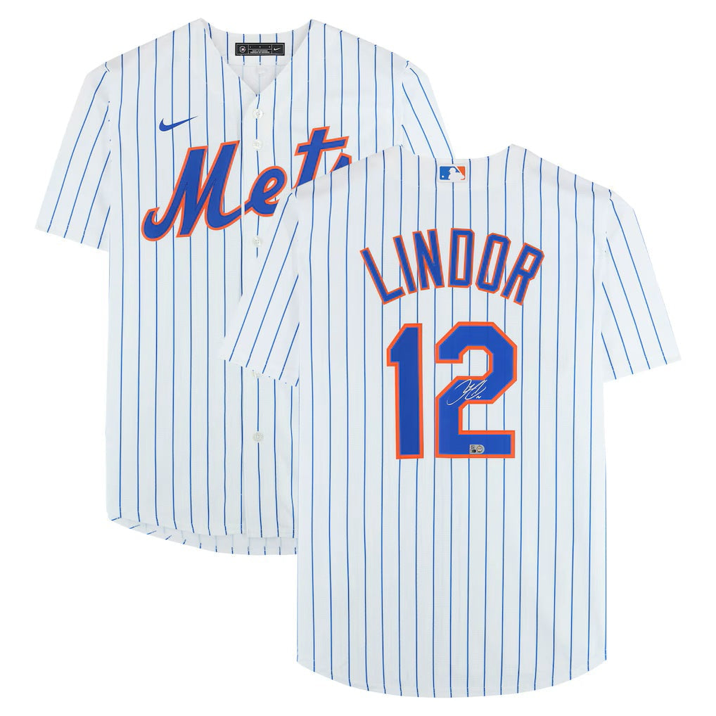 Francisco Lindor Signed New York Mets Nike Replica Jersey