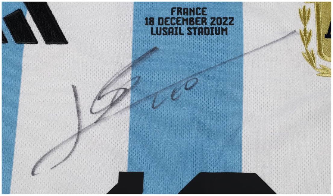Lionel Messi Signed Argentina Adidas Soccer Jersey ICONS LOA