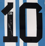 Lionel Messi Signed Framed Argentina Adidas Soccer Jersey BAS LOA