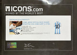 Lionel Messi Signed Framed Argentina Adidas Soccer Jersey ICONS LOA