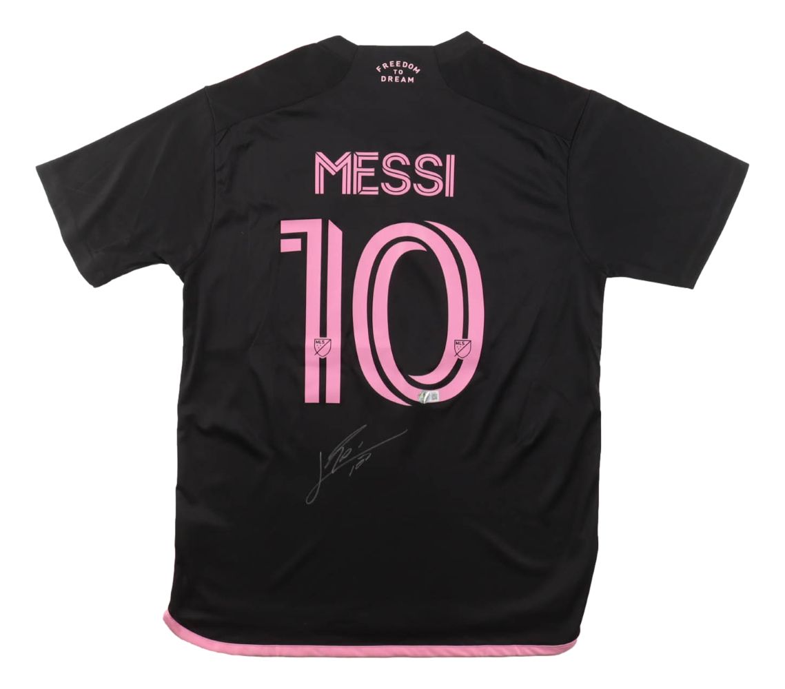 Lionel Messi Signed Inter Miami Black Adidas Soccer Jersey BAS AE22248