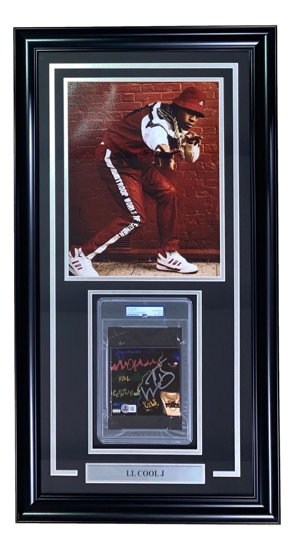 LL Cool J Signed Framed The Force CD Booklet w/ 11x14 Photo PSA