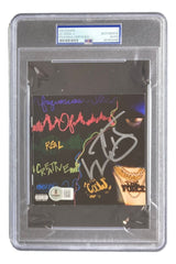 The LL Cool J Signed Slabbed The Force CD Booklet by Sports Integrity features graffiti-style art, a signature, a gold chain, and comes PSA authenticated with the label at the top.