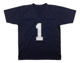Coach Lou Holtz Notre Dame Signed Navy Blue Football Jersey JSA