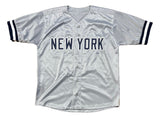 Lou Piniella New York Signed Gray Baseball Jersey 77-78 WSC Inscribed BAS