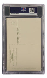 Lou Boudreau Signed 4x6 Cleveland HOF Plaque Card PSA/DNA 85027794 - Sports Integrity