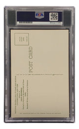 Lou Boudreau Signed 4x6 Cleveland HOF Plaque Card PSA/DNA 85027795 - Sports Integrity