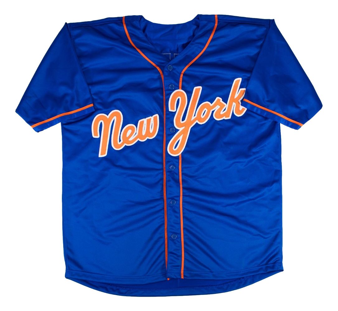 Luis Robert New York Signed Blue Baseball Jersey BAS