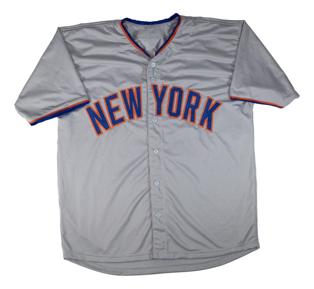 Luis Robert New York Signed Gray Baseball Jersey BAS