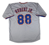Luis Robert New York Signed Gray Baseball Jersey BAS