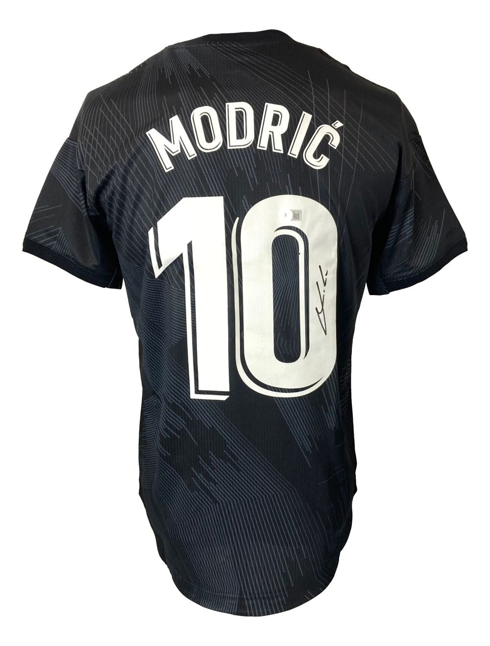 Luka Modric Signed Real Madrid Black Adidas Soccer Jersey BAS