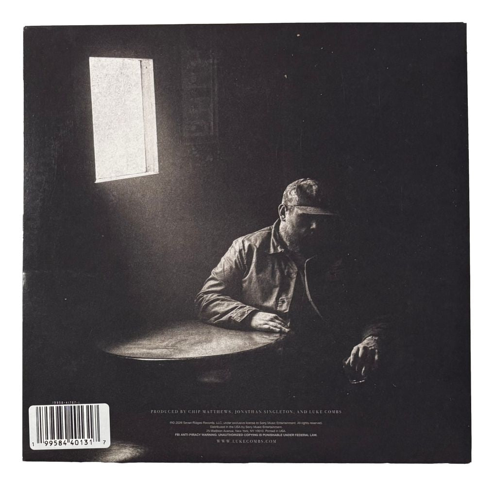 Luke Combs Signed The Way I Am Vinyl Record Cover JSA QR