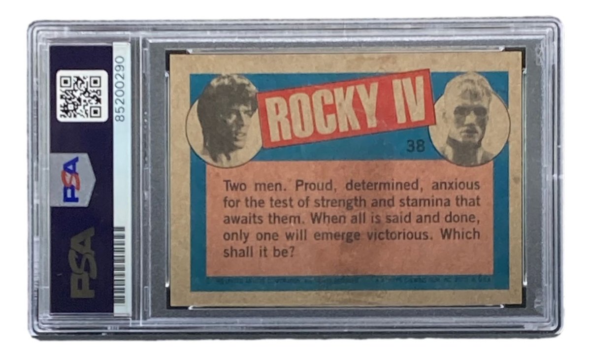 Dolph Lundgren Signed 1985 Topps #38 Rocky IV Ivan Drago Trading Card PSA/DNA - Sports Integrity