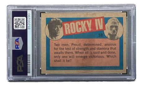 Dolph Lundgren Signed 1985 Topps #38 Rocky IV Ivan Drago Trading Card PSA/DNA - Sports Integrity