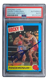 Dolph Lundgren Signed 1985 Topps #61 Rocky IV Ivan Drago Trading Card PSA/DNA - Sports Integrity