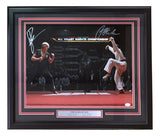 Ralph Macchio William Zabka Signed Framed 16x20 Karate Kid Face Off Photo JSA