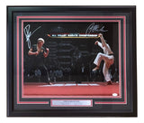 Ralph Macchio William Zabka Signed Framed 16x20 Karate Kid Face Off Photo JSA