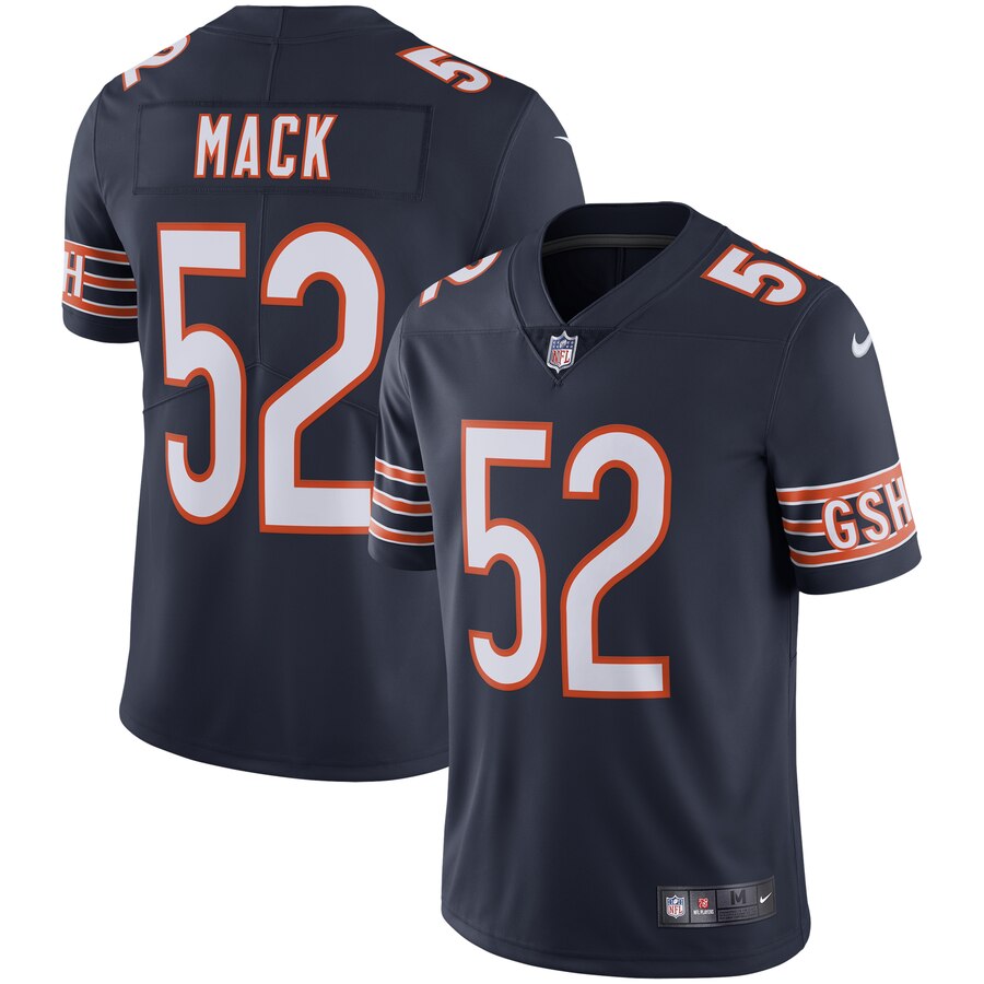 Khalil Mack Unsigned Blue Nike Twill Chicago Bears Jersey Size L SKU #159865