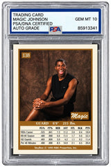 Magic Johnson Signed 1990 Skybox #138 Lakers Card PSA/DNA Gem MT 10