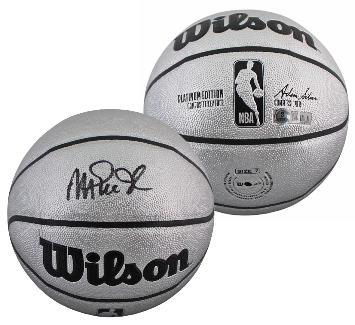 Magic Johnson Los Angeles Lakers Signed Platinum Edition Wilson Basketball BAS