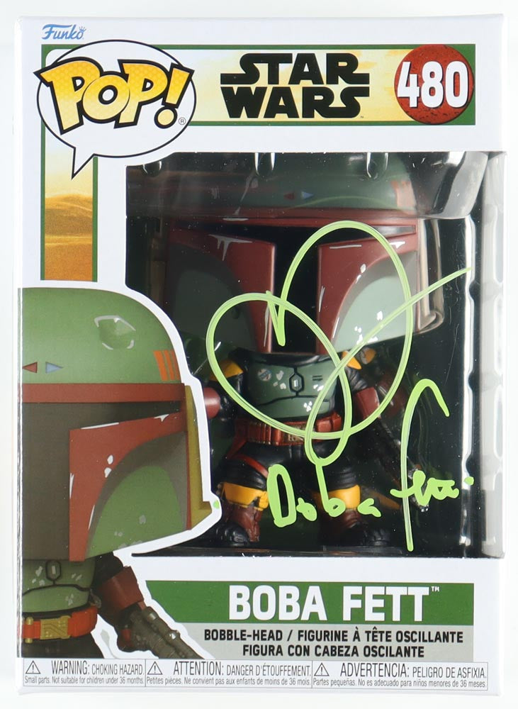 Daniel Logan Signed "Star Wars" Boba Fett #480 Funko Pop! Vinyl Figure Inscribed "Boba Fett" (PA)