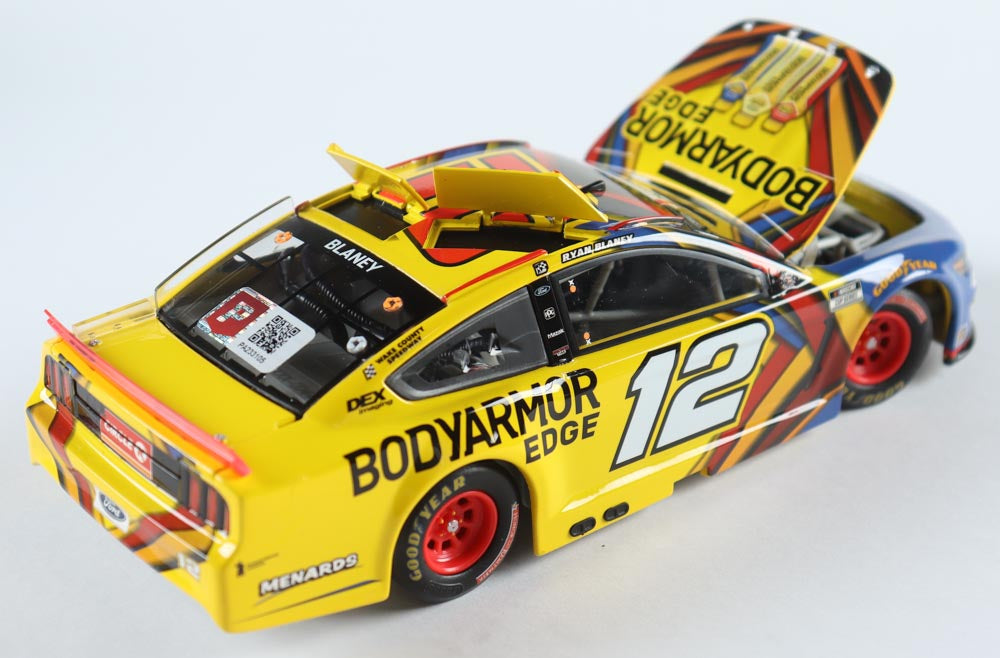 Ryan Blaney Signed 2021 #12 BodyArmor Edge| 1:24 Diecast Car (PA)