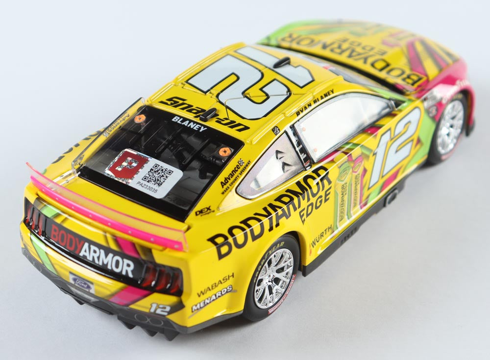 Ryan Blaney Signed 2022 #12 BodyArmor Edge | 1:24 Diecast Car (PA)