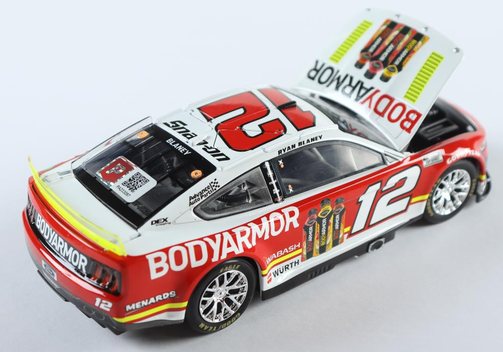 Ryan Blaney Signed 2022 BodyArmor #12 Ford Mustang Diecast | 1:24 Limited Edition
