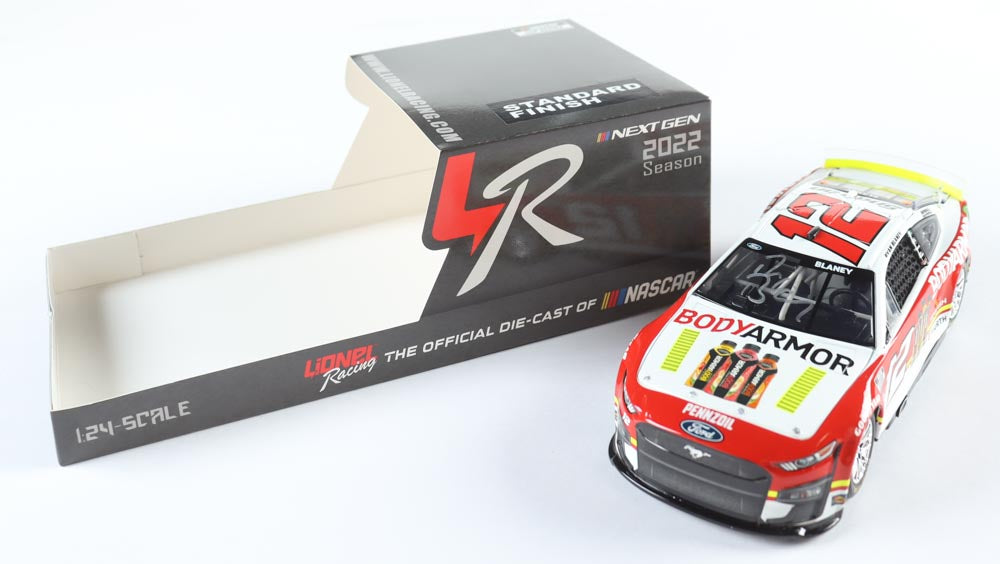 Ryan Blaney Signed 2022 #12 BodyArmor | 1:24 Diecast Car (PA)