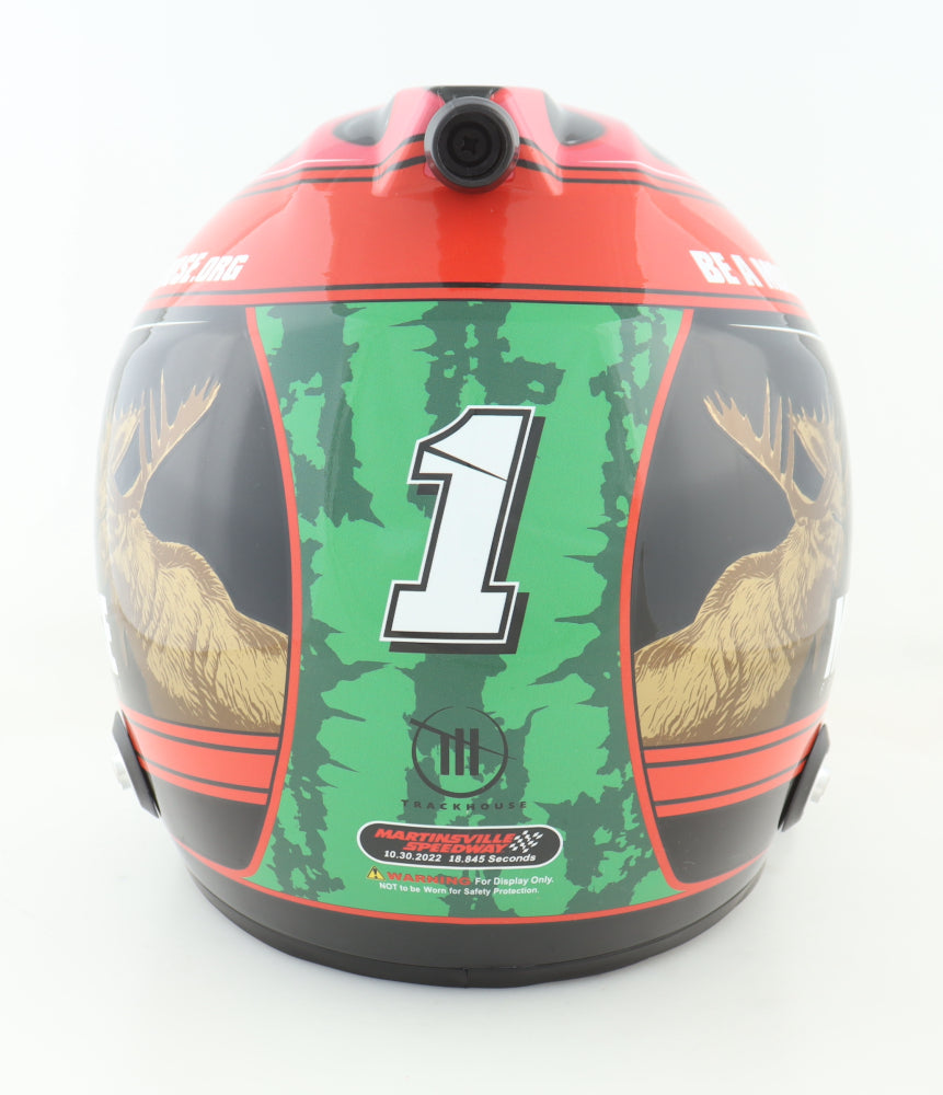 Ross Chastain Signed NASCAR #1 Martinsville Speedway “The Hail Melon” Full-Size Helmet (PA)