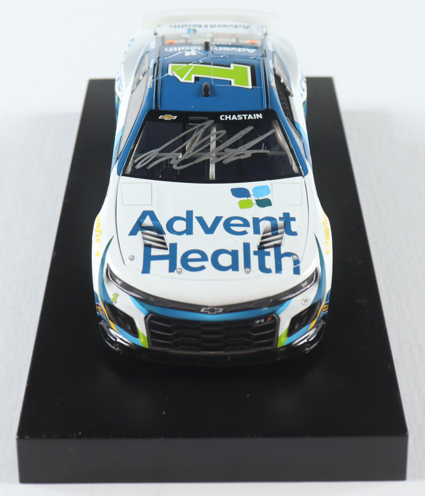 Ross Chastain Signed 2023 #1 AdventHealth | 1:24 Diecast Car (PA)