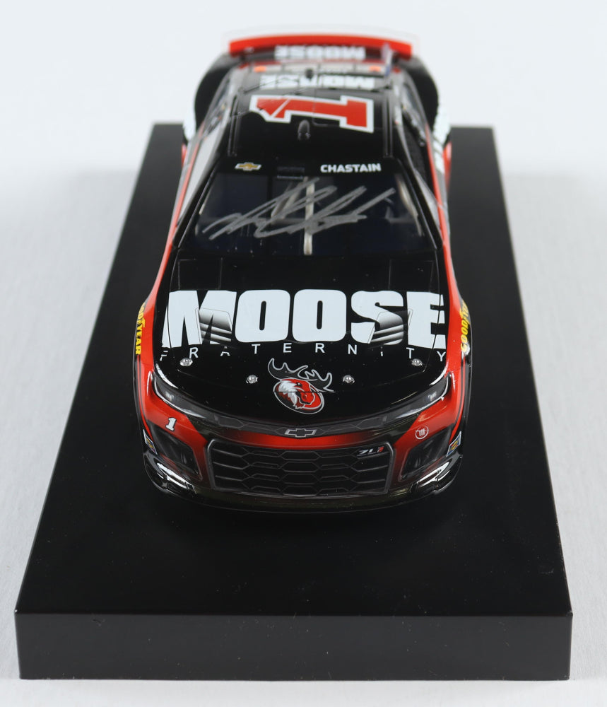 Ross Chastain Signed 2023 #1 Moose Fraternity I 1:24 Diecast Car (PA)