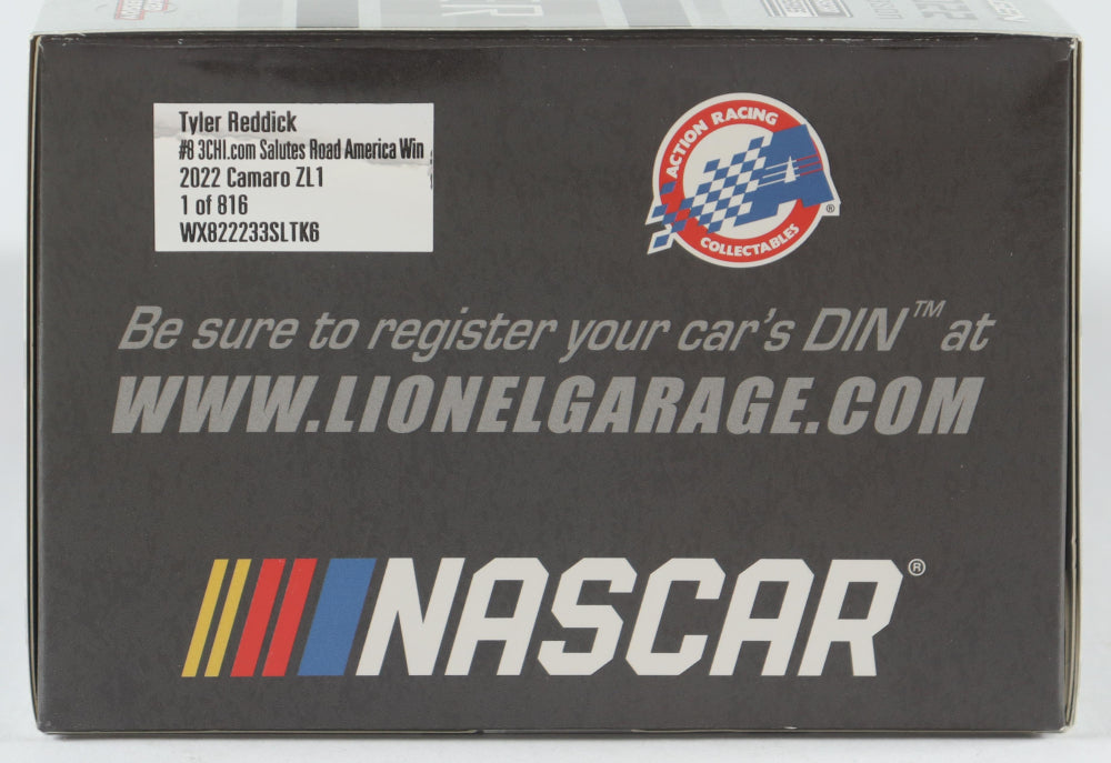 Tyler Reddick Signed 2022 Road America Win 1:24 Diecast | Limited Edition 816 | Raced Version
