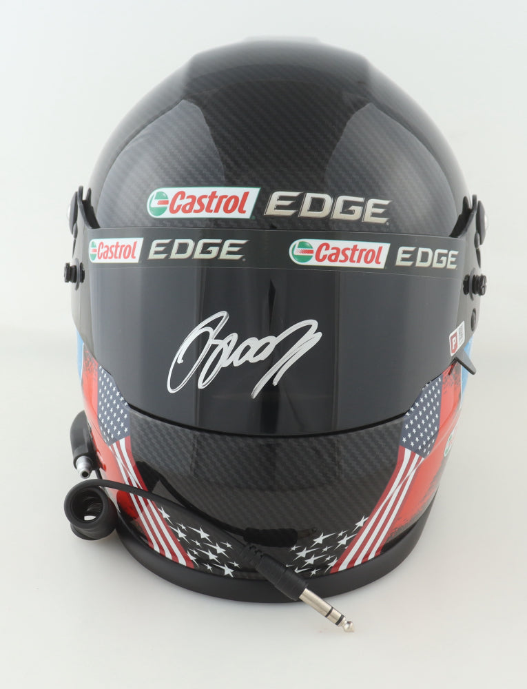 Brad Keselowski Signed NASCAR Castrol Edge Full-Size Helmet (PA)