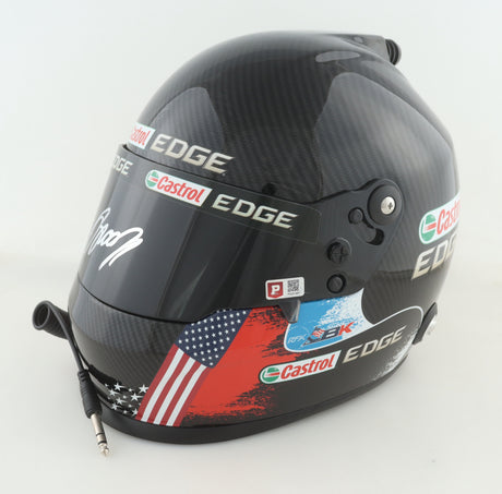 Brad Keselowski Signed NASCAR Castrol Edge Full-Size Helmet (PA)