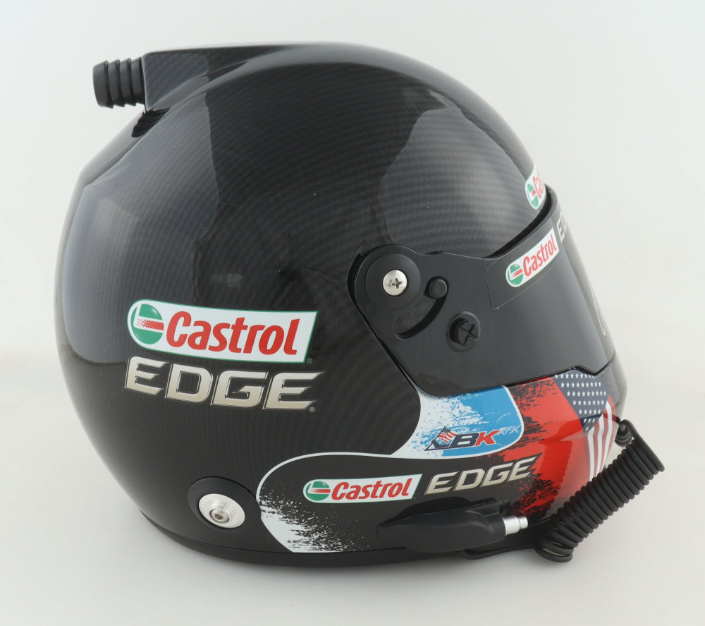 Brad Keselowski Signed NASCAR Castrol Edge Full-Size Helmet (PA)