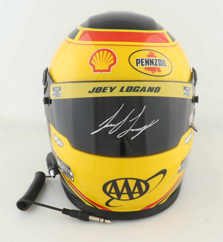 Joey Logano Signed NASCAR #22 Shell-Pennzoil Full-Size Helmet (PA)
